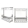 Shower Caddy Organizer Stainless Steel Wall Mounted Bathroom Shelf Rack with Towel Bar for Bathroom