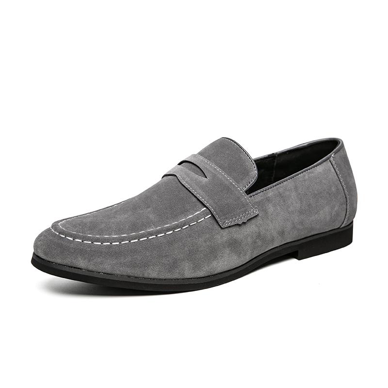 Fashion Men Leather Casual Shoes Spring Men Flats Loafers Slip On Male Oxfords Office Dress Shoes Moccasins Male Driving Shoe