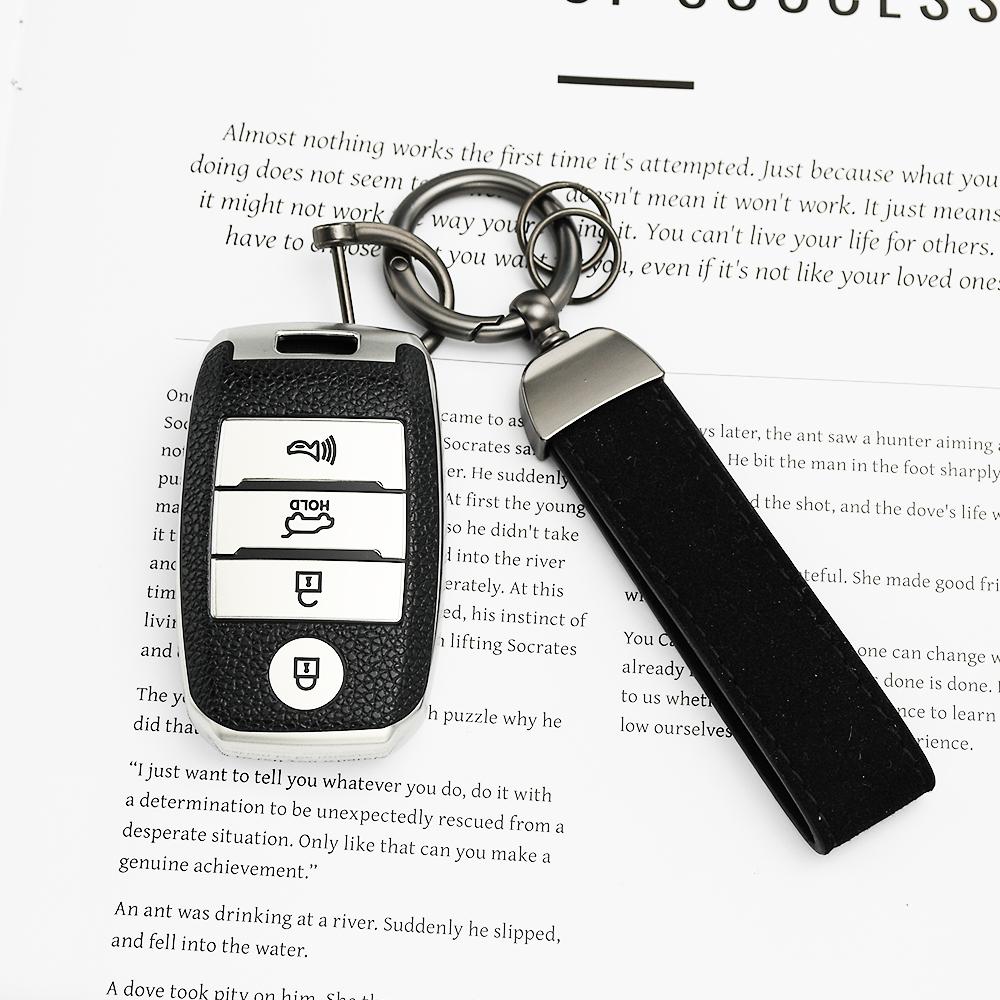 4 Buttons Tpu Leather Car Key Case Cover For Kia Sportage Cerato Optima K3 K5 Sorento Niro Lx Ex Niro S Touring Accessories