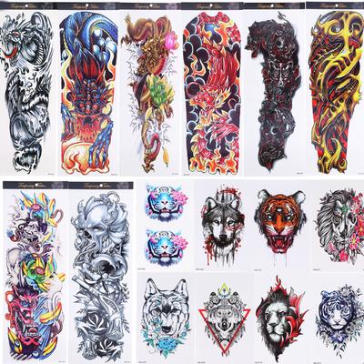 8 Blatt Ganzarm Temporäre Tattoos Aufkleber Wasserdicht 8 Blatt Halbarm Schulter Fake Tattoos für Frauen Männer