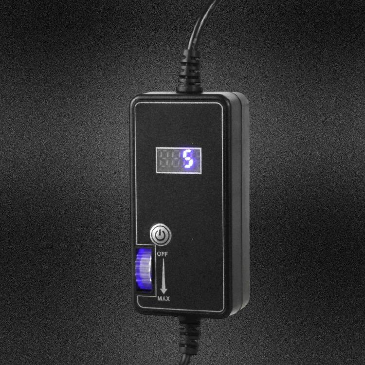 Variable Speed Controller With Temperature Display 5.5x2.1mm Male to USB Male Motor Controller for Cooling Fan