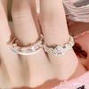 Heart Zircon Light Luxury Stackable Rings