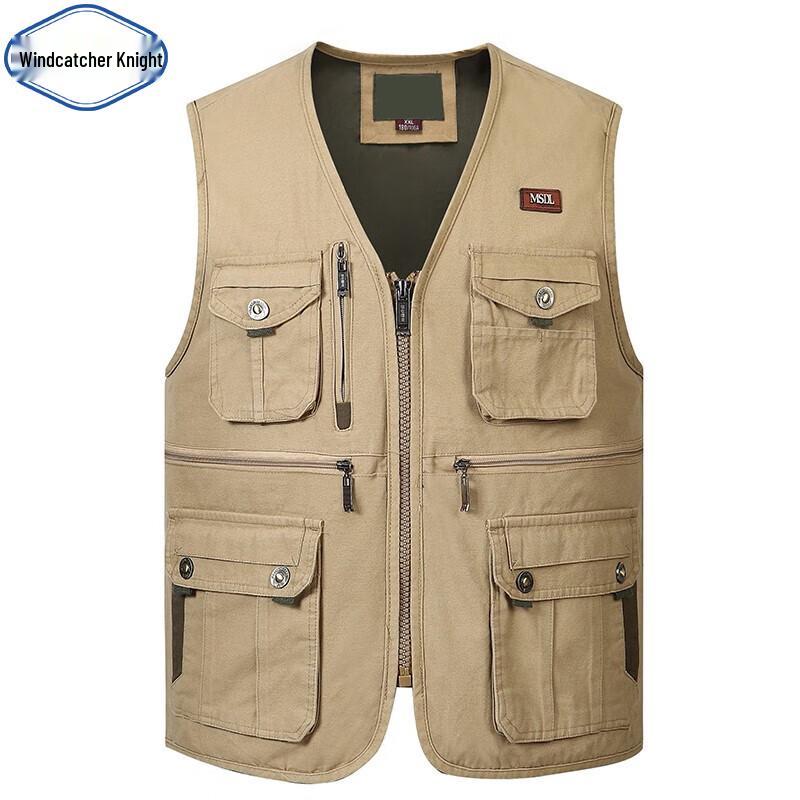Men s Wind Catcher Multi-Pocket Fishing Photography Vest XL