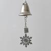 Retro Silver Julklocka Ornament Järn med Band Jul Jingle Bells Högtidsdekoration DIY Julgranshänge