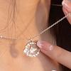 Moon Flash Diamond Butterfly Necklace Female Ins Niche Simple Temperament Collarbone Chain Gift