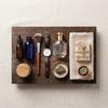 Retro Wooden Decorative Tray Vintage Bathroom Organizer Kitchen Countertop Vanity Makeup Display Stand Home Decor