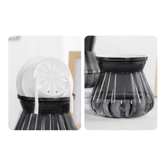 Self-watering Flowerpot with Self-absorbing Cotton Rope Creative Plastic Plant Pot Indoor