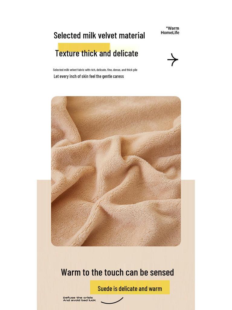 A-Class Heavyweight Coral Fleece Velvet Bed Sheet - Extra Large Northeast Winter Style