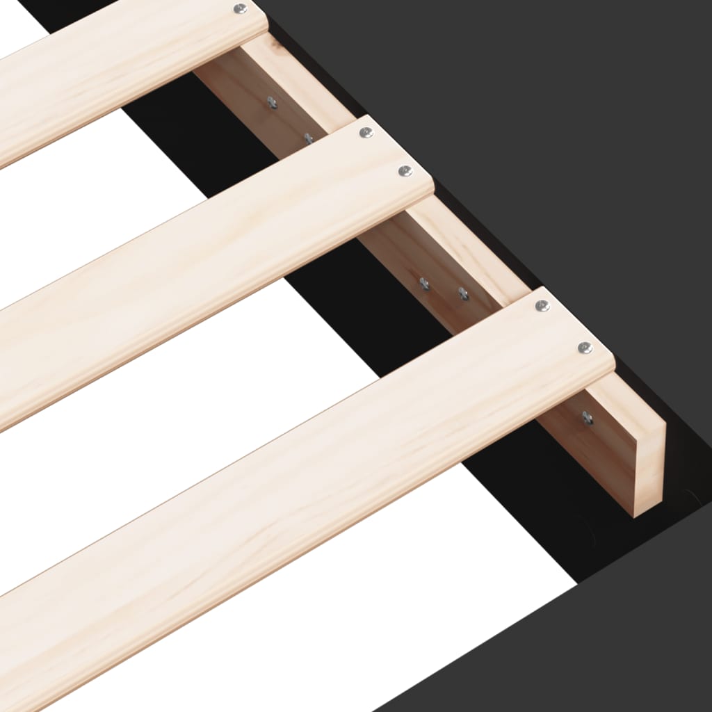Bed Frame Black 75x190 cm Particleboard