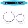 Embroidery Hoop Metal Crafting Tool Adjustable Crosses Stitching Frame Embroidery Frame for Needleworks Embroidery Project