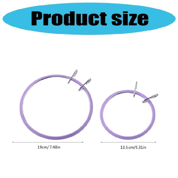 Embroidery Hoop Metal Crafting Tool Adjustable Crosses Stitching Frame Embroidery Frame for Needleworks Embroidery Project