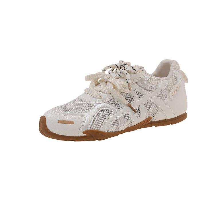 thick-soled German training shoes women's little white shoes 2025 new summer mesh breathable casual shoes versatile sports Forrest Gump shoes