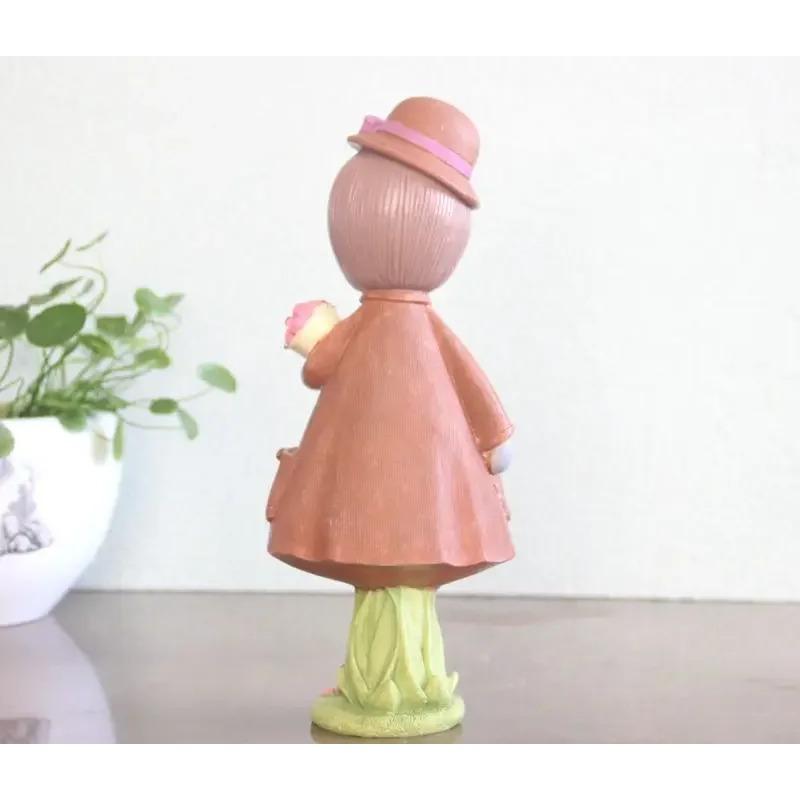Resin Girl Home Decoration Birthday Housewarming New Wedding Room Decoration Angel Statue Desktop Office Decoration