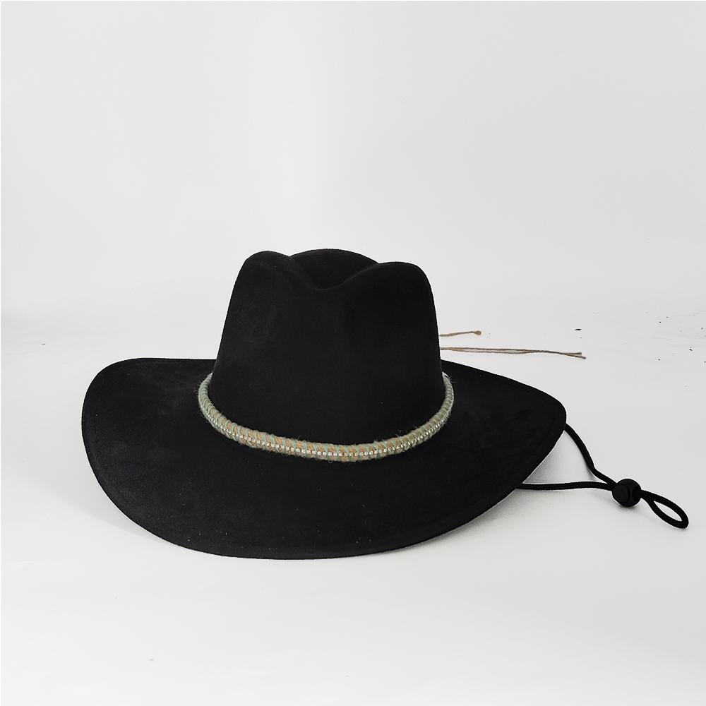 Suede Western Cowboy Hat Western Cowboy Men and Women Retro Party Stage Party Cowboy Hat Outdoor Knight Hat Sombrero Hombre
