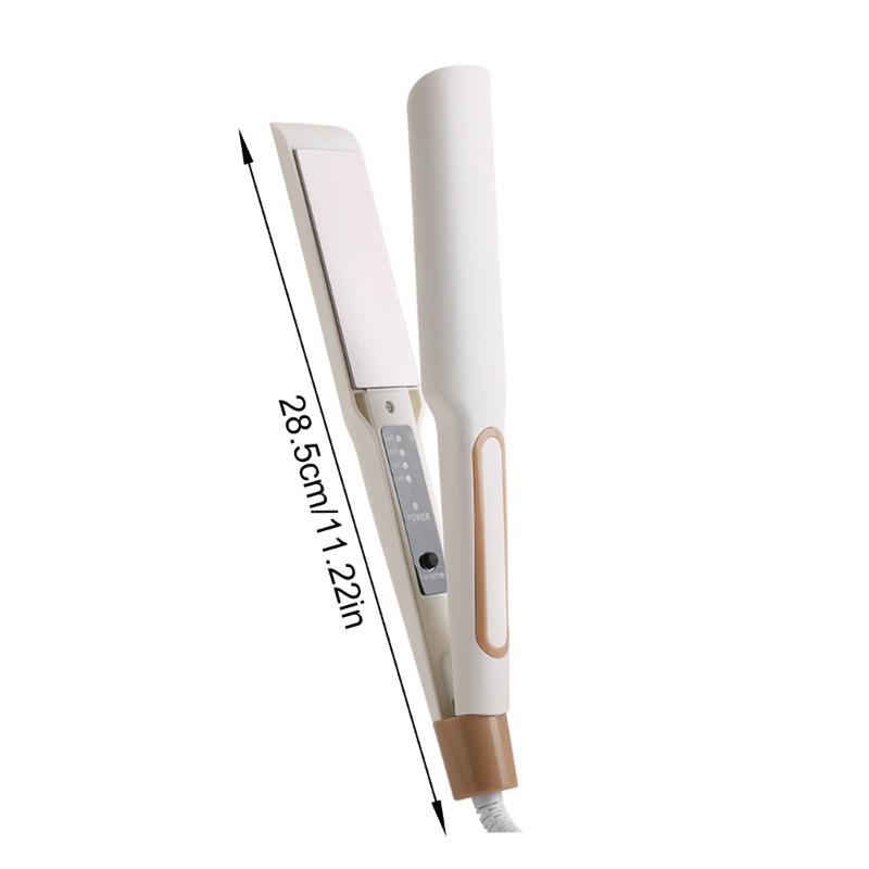 Practical Flat Iron Curling Wand Ceramic Tourmaline Coating Hair Styling Tool Ergonomic Handle Travel Friendly Design