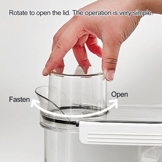 Sealed Laundry Detergent Jar Transparent Storage Bottle Detergent Powder Box Prevents