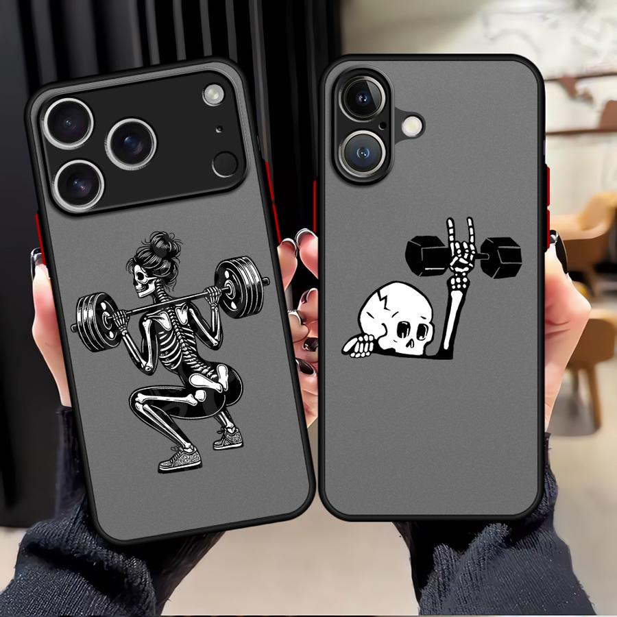 Cartoon Skull Case for iPhone 17 Pro Max 7 8 SE 11 13 Mini 16 Plus 14 15 XS XR Air 12 Funda Back Phone Cover