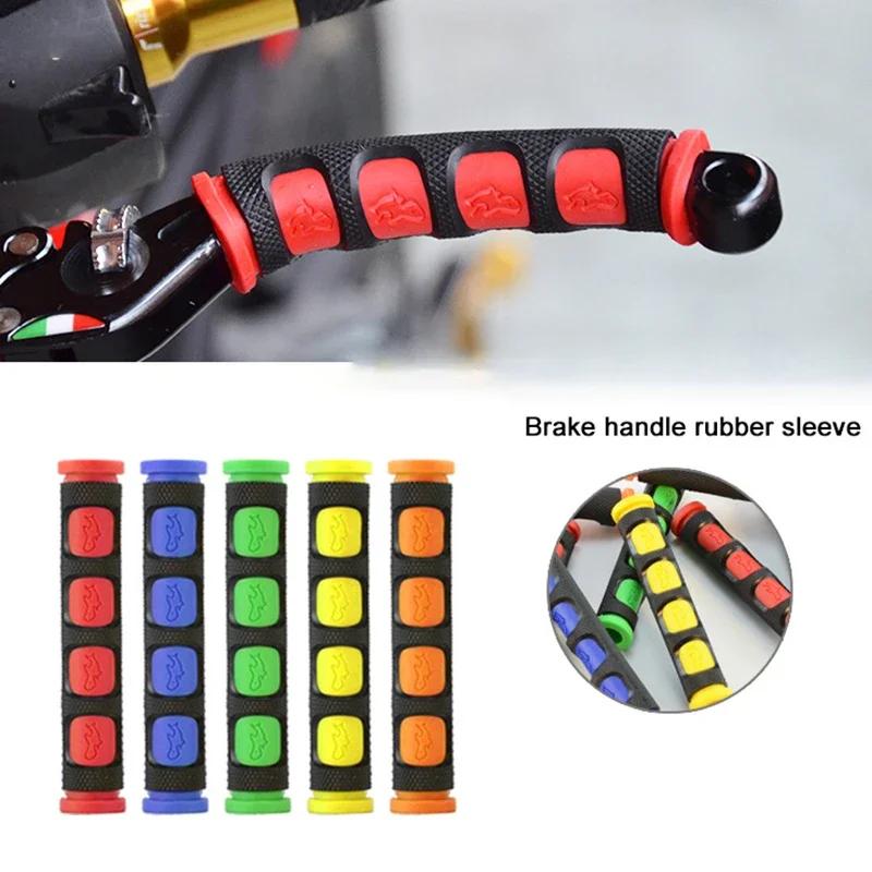 2Pcs Rubber Motorbike Brake Clutch Lever Cover Handlebar Grips Motorcycle Handgrip Hand Grip Guard