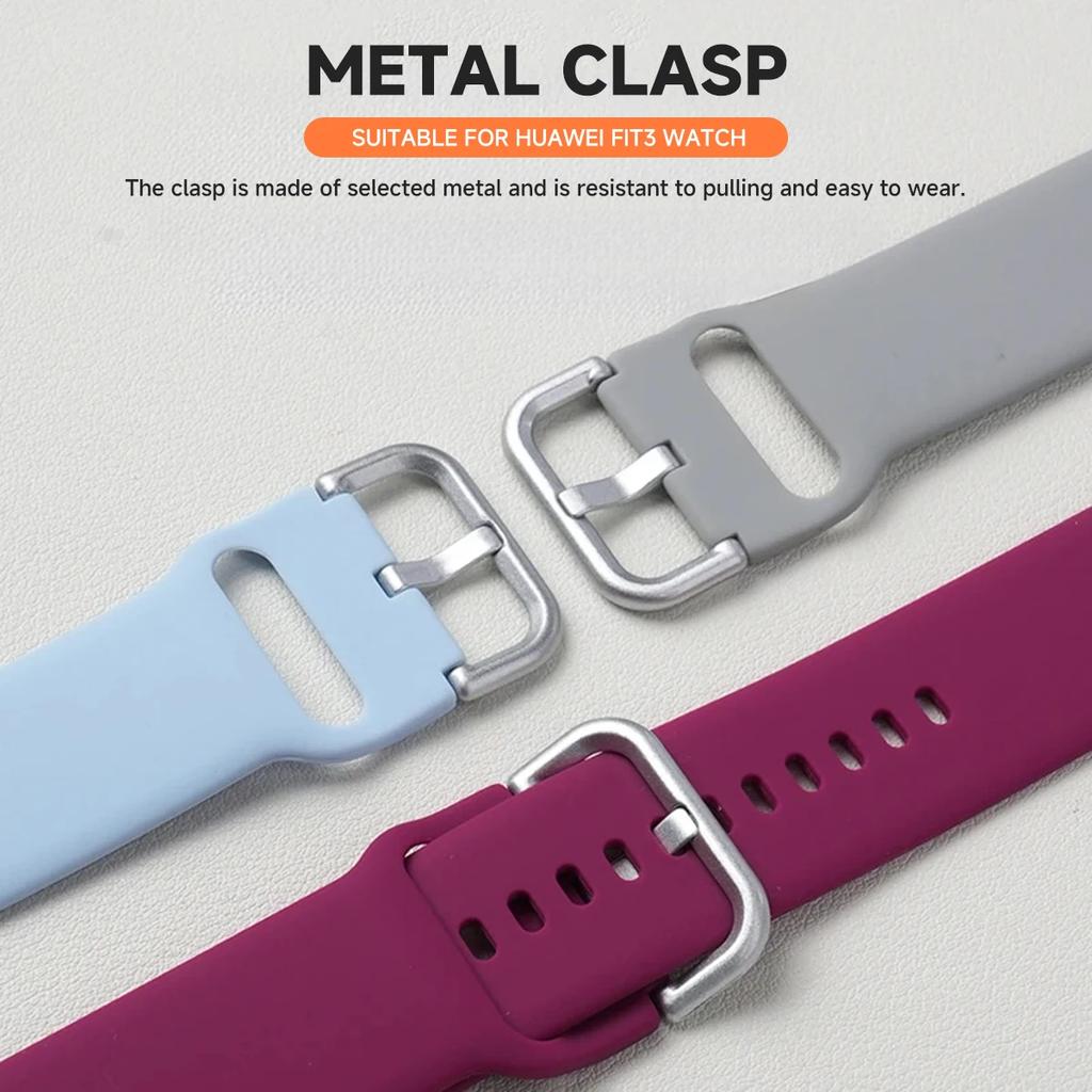 Silicone Band For Huawei Watch Fit 4/4Pro/3 Strap Wrist Watchband Sport Bracelet Fot Huawei Fit 2 Fit1 Correa Accessories