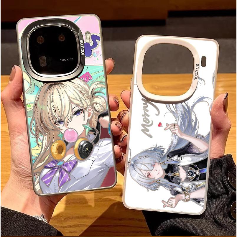 For IQOO 15 Ultra/15R/13/Z11/Z10/Z9 Turbo "Lynae" Hard Back Soft Border Phone Case/ IQOO Neo 11/Neo 10 Z9 Turbo Z10X Neo 9 Pro Shockproof IQOO Cover