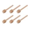 50 Piezas Mielero de Madera Multiusos Mini Palo Revendedor de Miel para Hogar Cafetería Tienda de Postres