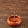 Solid Wood Incense Burner Incense Stick Holder Mini Circular Incense Stove Indoor Incense Tray Multi Hole Home Ornament Decor