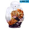 Anime Demon Slayer Kimetsu No Yaiba 3D Printed Hettegensere Menn Dame Hettegenser Harajuku Sweatshirts Gutter Jenter Treningsdresser Klær