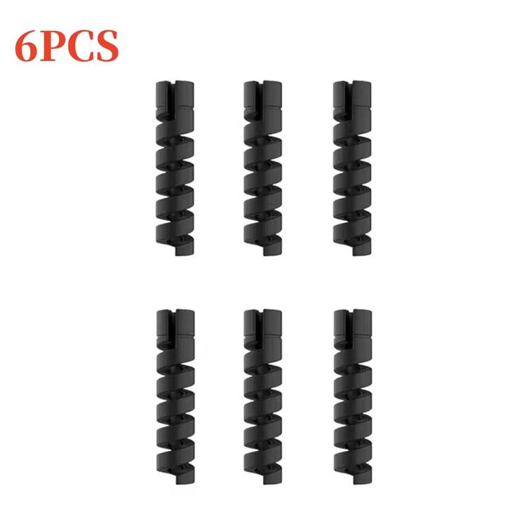 6/10/12/20pcs  Protector Silicone Charge Cable Spiral Winder Wire End Cord Savers Cover For Phone USB Charger Cable Accessories