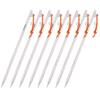 Soomloom Tent Tarps Pegs Stake 64 Titanium Alloy Fixed Rope 7.5mm 25cm Set 8 High Strength Corrosion Resistant Ultra Lightweight Outdoor Camping Gear