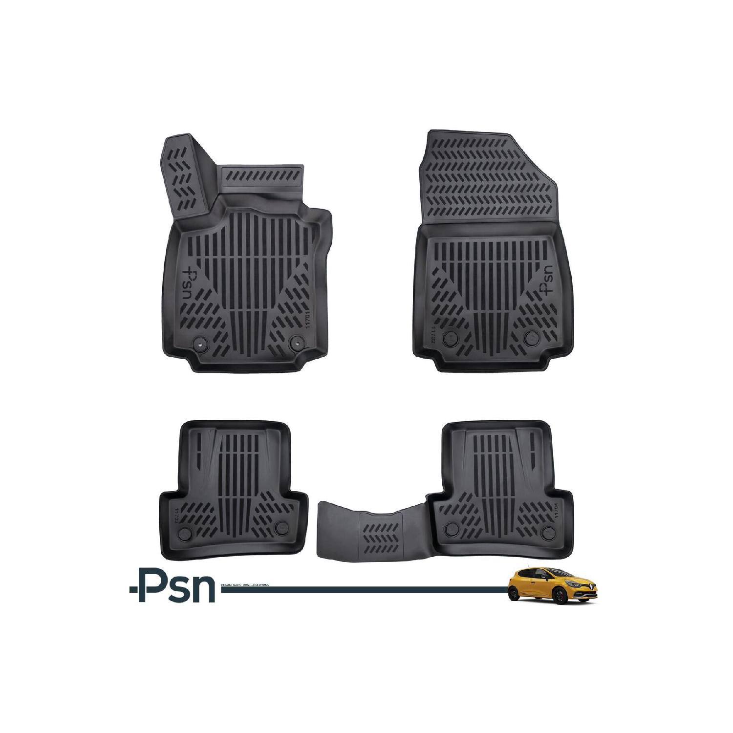 

Рено Клио 4 | Совместим с (2012-2019 гг.) - Напольный коврик для конкретного автомобиля