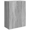 TV Wall Shelf Set Wall Mounted 6 Pcs Grey Sonoma