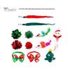 Cat Advent Calendar Interactive Countdown Blind Box 12/24 Cat Teasing Toys Bow Tie Collars Set Christmas Cat Accessories
