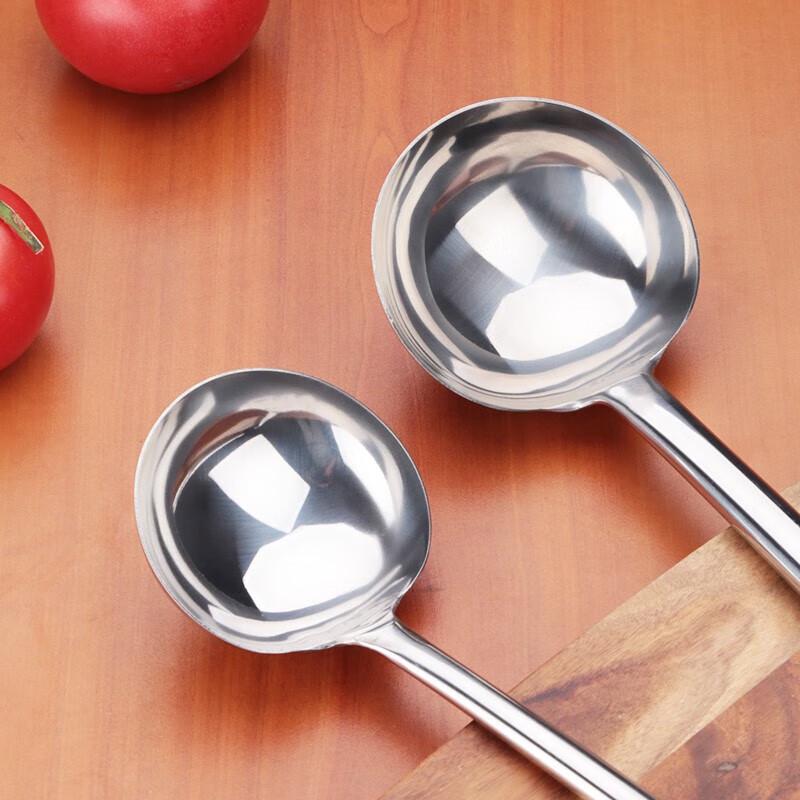NHZHIW Extended Stainless Steel Commercial Serving Spoon
