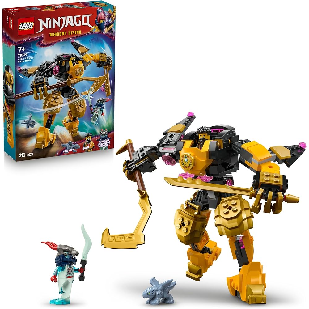 

LEGO Ninjago Erin s Spinjitzu Mech Suit Toy Building Blocks for Kids Ages 7-9