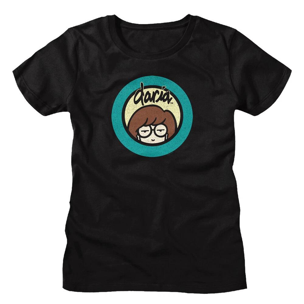 MTV Music Television Daria Cartoon Circle Peephole Women s T Shirt S