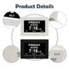 7 Inch Large Screen Display Digital Calendar Day Clock 8 Languages Time Date Month Year Dementia Clocks For Seniors Old Peo I5J8
