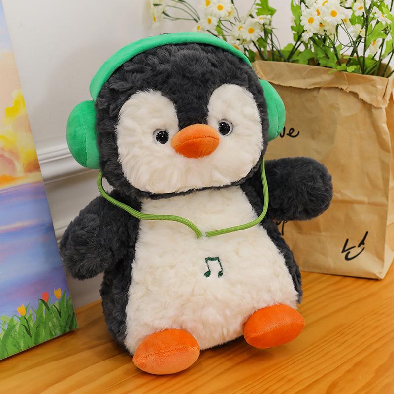 

Cute Penguin Plush Toy & Music Earphone Holder – Soft, Lively, Perfect Soothing Gift for Kids 25cm (0.25kg)