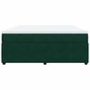 Maison Exclusive - Sommier à lattes de lit et matelas Vert foncé 180x200cm Velours