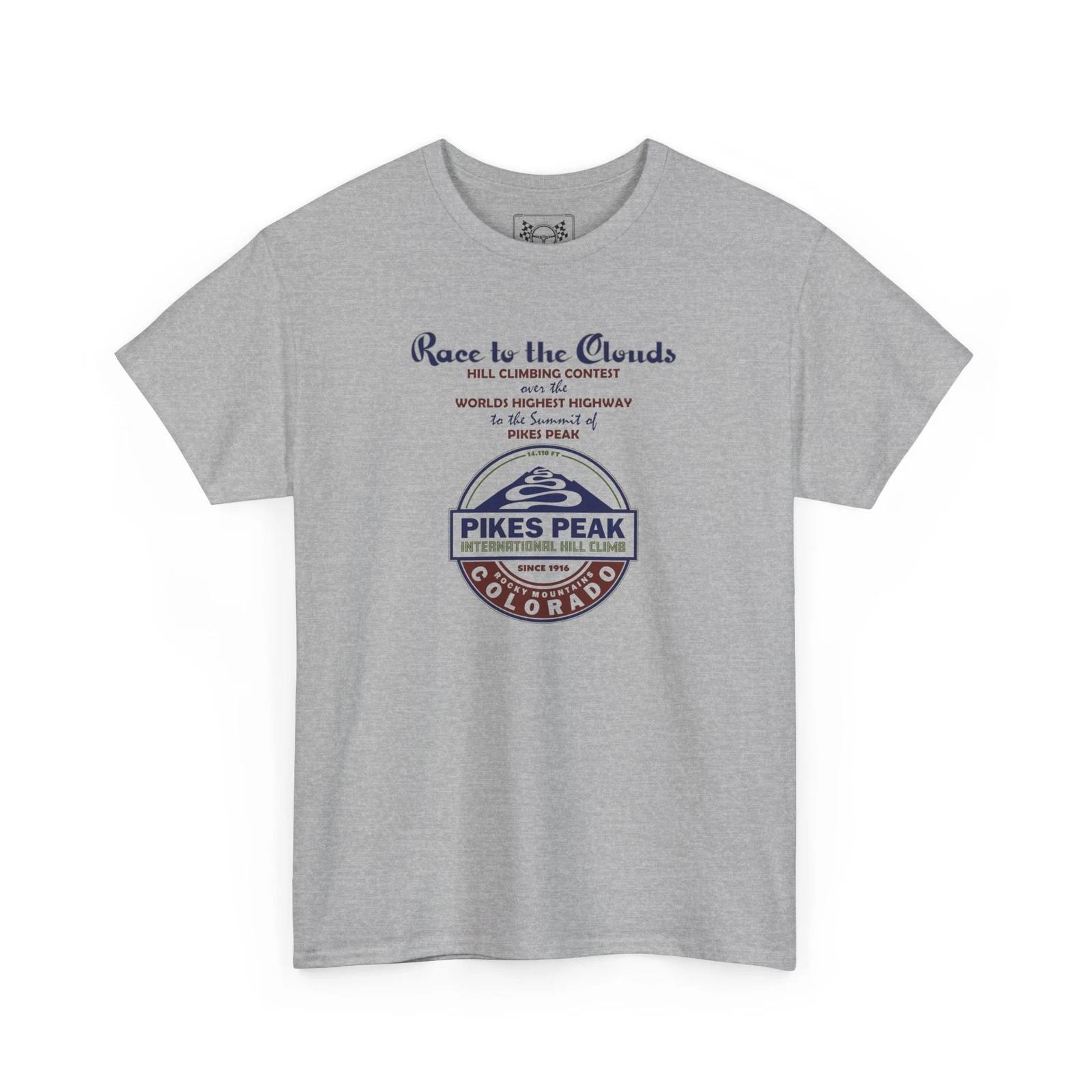 

Pikes Peak Hill Climb Retro T-Shirt - Colorado Race to the Clouds Racing Tee M