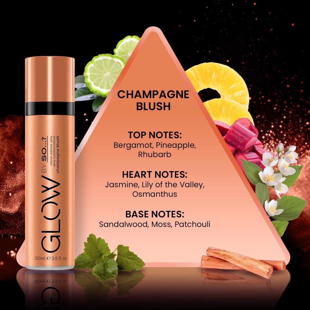 Glow By So...? - Intense Shimmer Spray - Champagne Blush - 