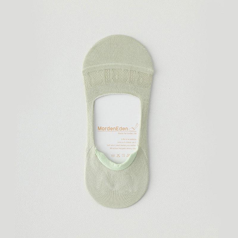 Women's Summer Thin Non Slip Non Slip Heel Invisible Mesh Breathable Shallow Mouth Boat Socks