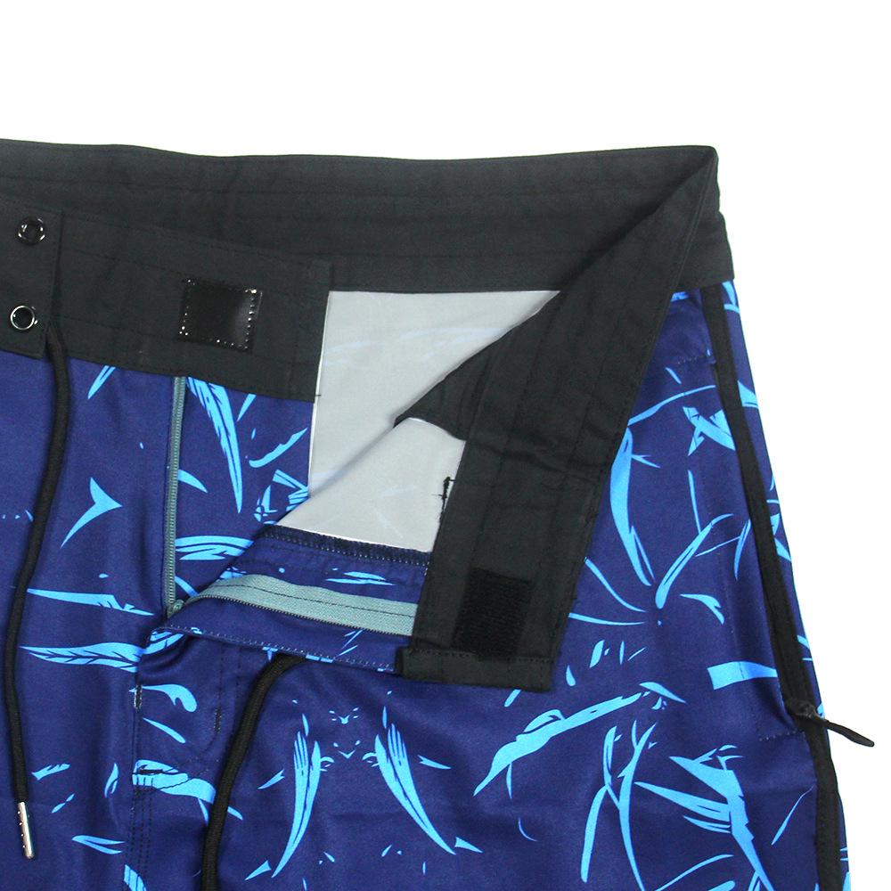 Men's Quick-Dry Leaf Print Surfing Shorts - 2024 Summer Beach Vacation