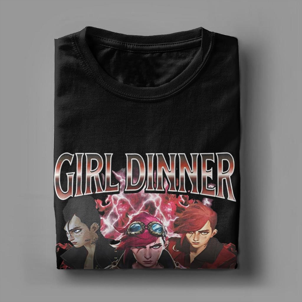 Mens Womens girl dinner vi Arcane Violet Shirt Cotton Graphic Printing T-Shirt  Top Clothing