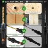 2026 New 12Pc HSS Adjustable Countersunk Drill Bits for Woodworking, Sizes 4, 6, 8, 10, 12, WithMagnetic Extension Drill Bit