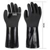 Thickened Frosted Non-slip Waterproof Oil-resistant Terry Cloth Acid & Alkali Resistant PVC Industrial Gloves
