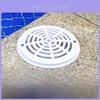 8 Zoll Pool Hauptabflussabdeckung Vollgitter Bodenmontageplatten Weiß Ersatzteil