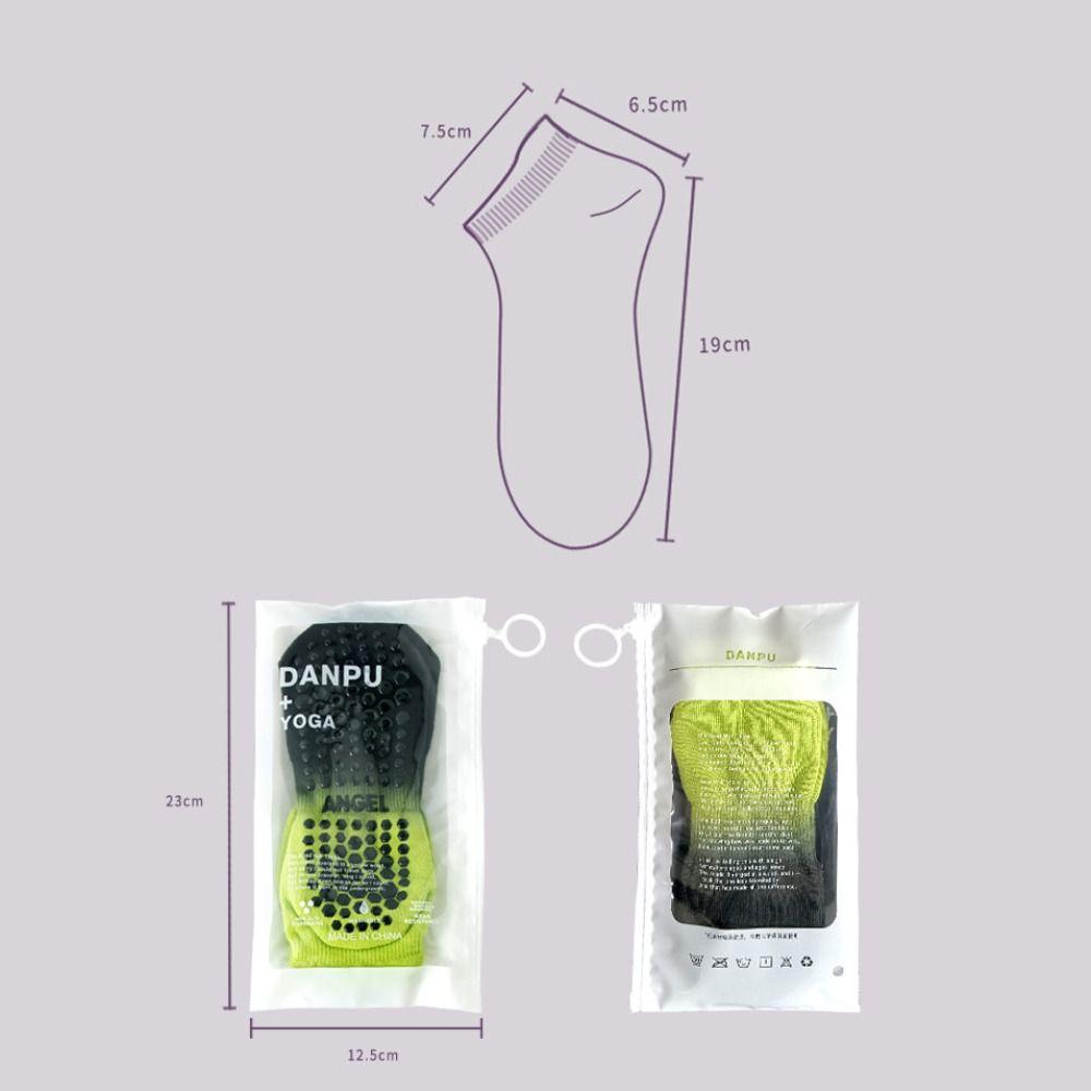 Silicone Yoga Socks Gradient Color Pilates Sock Fashion Floor Socks