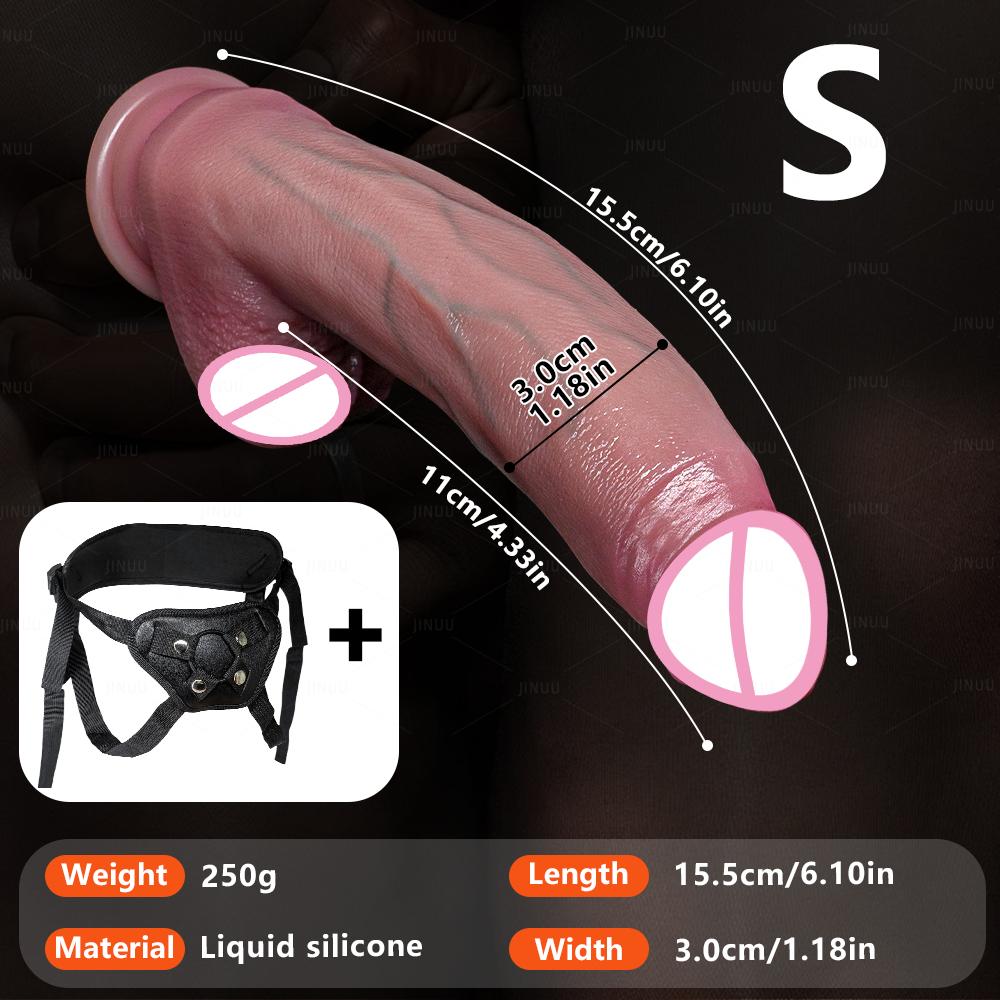 18+ Soft Big Realistic Dildo Silicone Big Penis with Suction Cup Adult Sex Toys for Woman Men Vaginal Anal Massage Stimulator