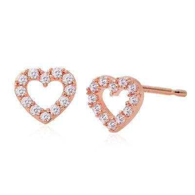 [Merry-Grin] 14K Gf Gold-Filled Pin Heart Pong Earrings