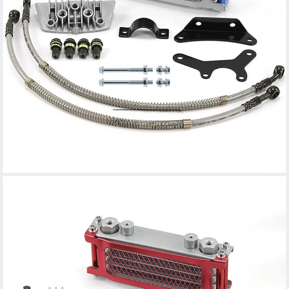 Motorbike Oil Cooler Aluminum Oil Cooler Aluminum Construction Efficient Heat Dissipation Sturdy Off Road Radiator